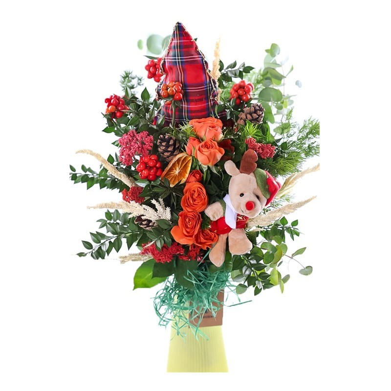 Christmas Sparkle Vazoda Çiçek