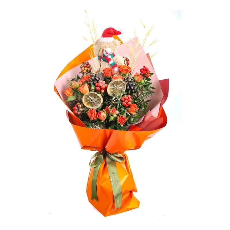 Christmas Rose Elegance Gül Buketi