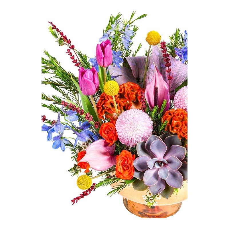 Luxury Flowers In Gold